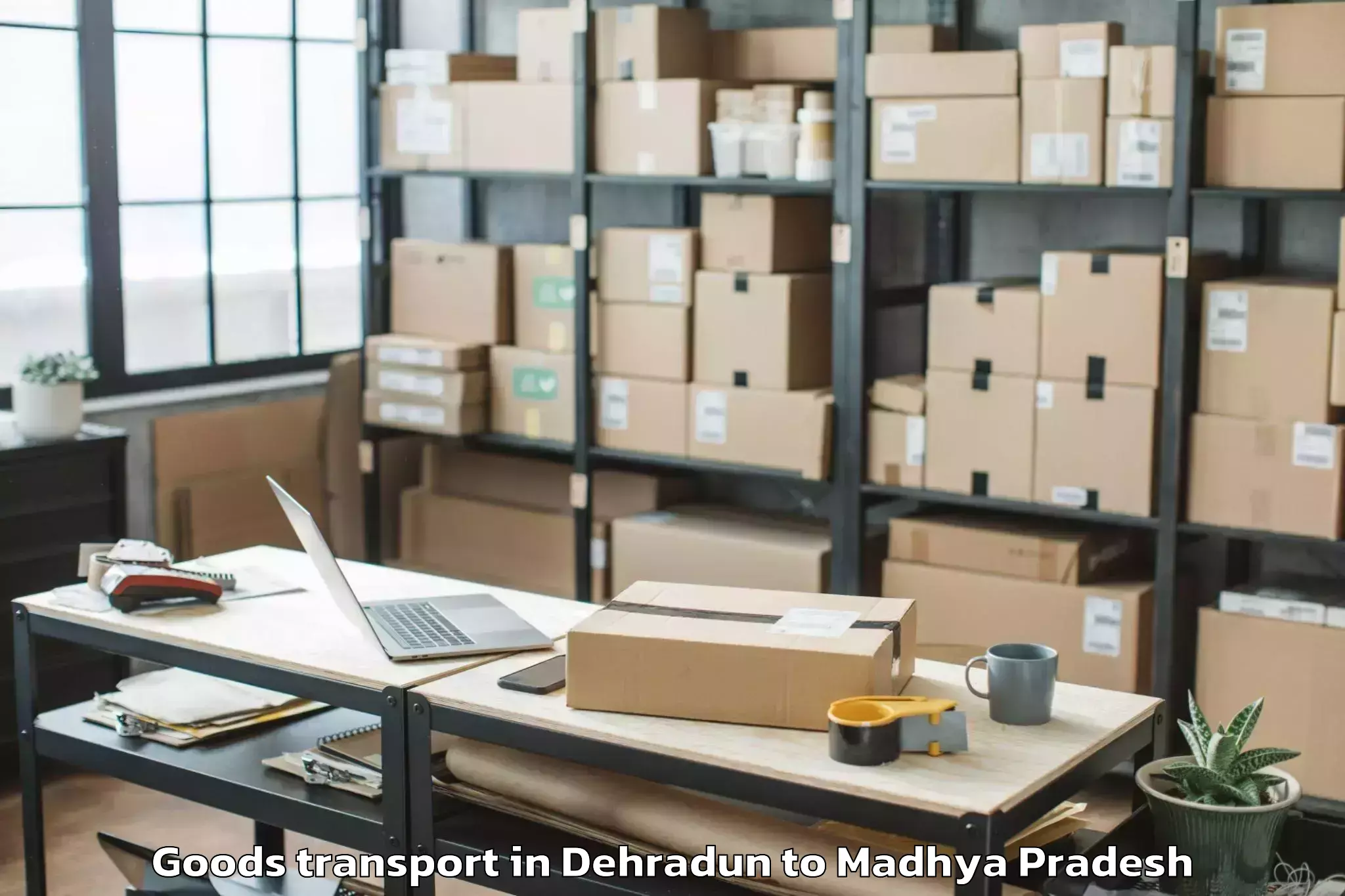 Top Dehradun to Rewa Airport Rew Goods Transport Available